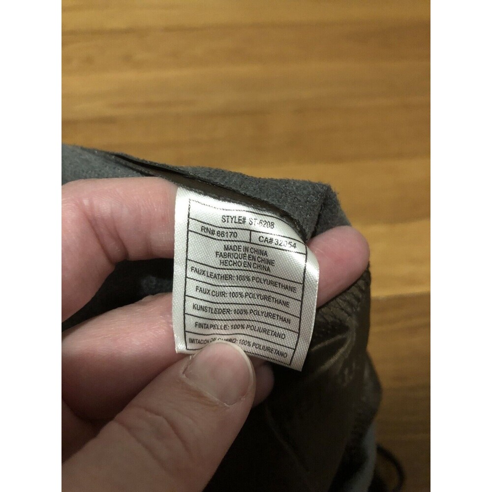 By Anthropologie Sakara Faux Leather Pants Brown Pull On Drawstring Waist L - Picture 6 of 7